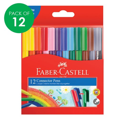 Faber-Castell Connector Pens - Pack of 12