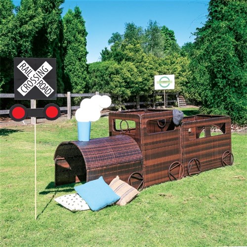 Outdoor Wicker Train