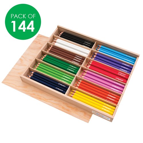 Creatistics Jumbo Triangular Pencils Classpack - Pack of 144
