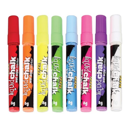 Texta Liquid Chalk Markers - Set of 8 Colours