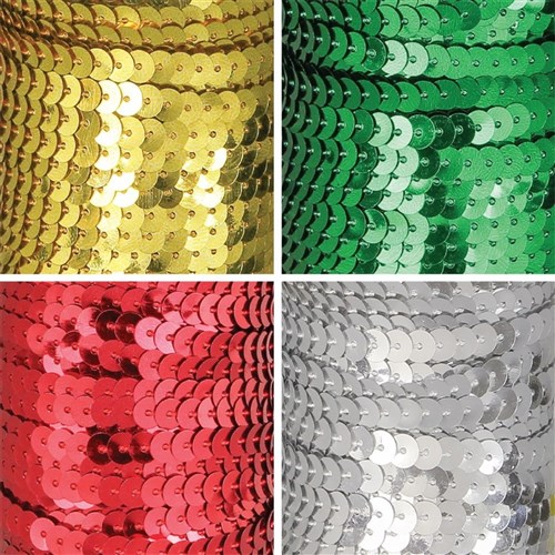 Sequin String - 45 Metres - Set of 4 Colours