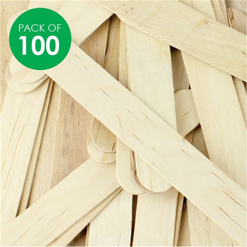 Giant Popsticks - Natural - Pack of 100
