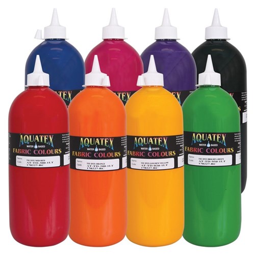 Fabric Colours - Tie Dye - 1 Litre - Set of 8 Colours
