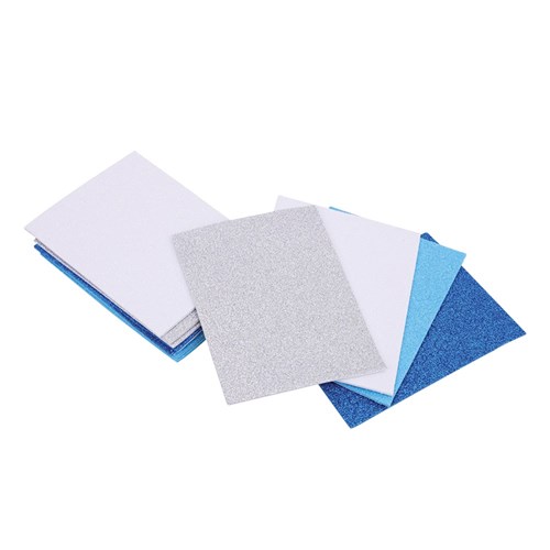 Foam Glitter Snowflake Stickers - Pack of 120