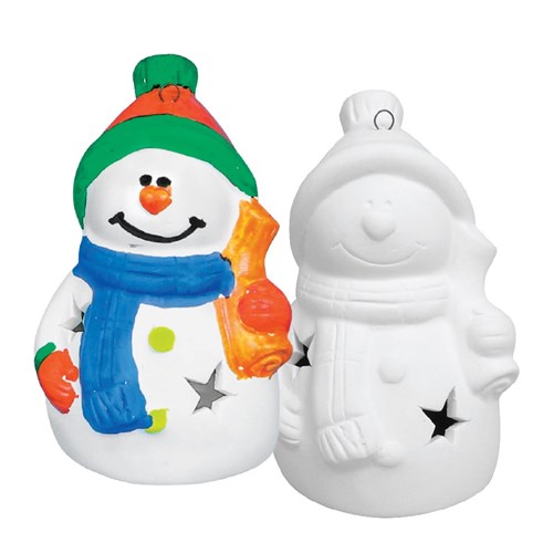 Ceramic Snowman - Each