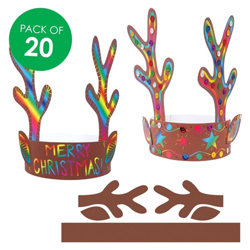 Scratch Board Antlers - Pack of 20