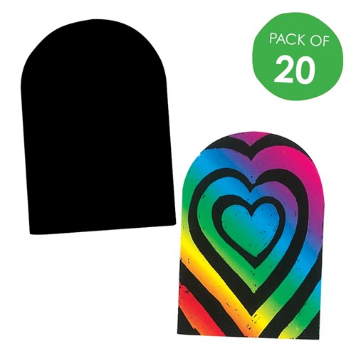 Scratch Board Snow Globe Insert - Pack of 20