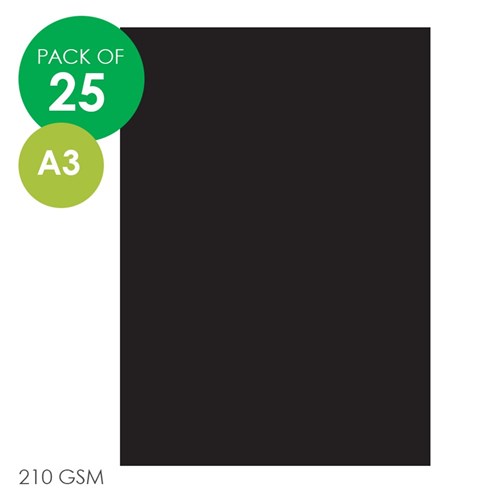 Quill Multiboard - Black - A3 - Pack of 25