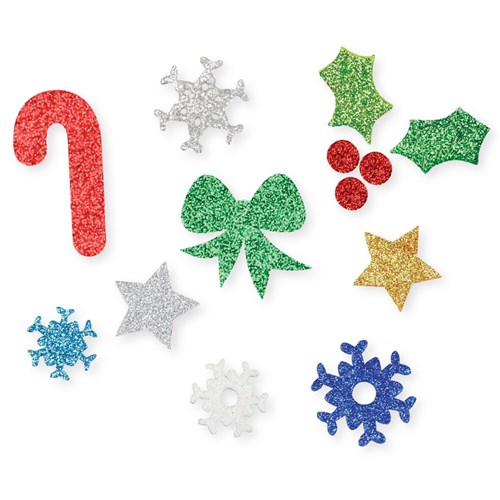 Foam Glitter Christmas Stickers Bumper Pack