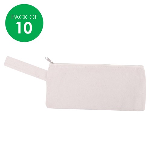 Calico Pencil Cases with Handle - Pack of 10