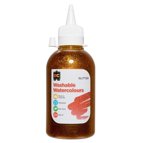 EC Glitter Liquid Watercolour - Yellow - 250ml