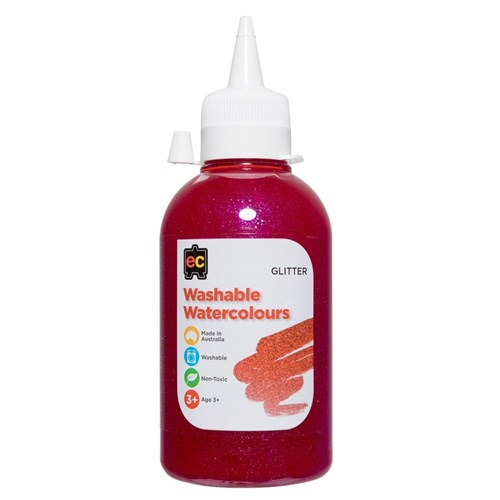 EC Glitter Liquid Watercolour - Pink - 250ml