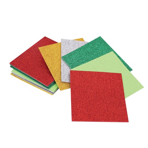 Foam Glitter Christmas Stickers - Pack of 112