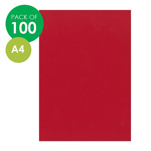 CleverPatch Cover Paper - A4 - Red - Pack of 100