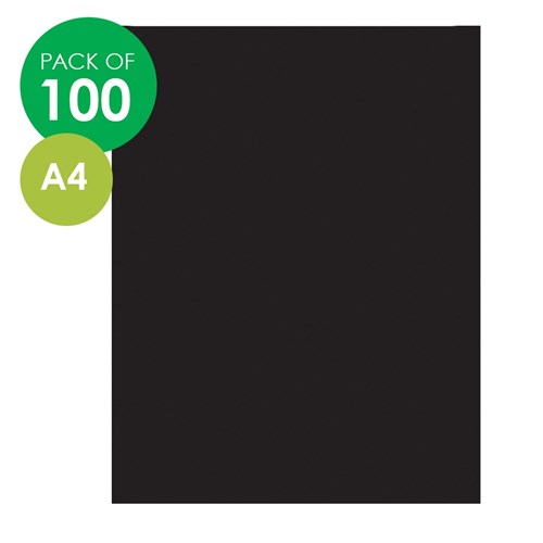 CleverPatch Cover Paper - A4 - Black - Pack of 100
