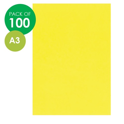 CleverPatch Cover Paper - A3 - Yellow - Pack of 100