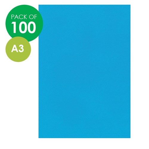 CleverPatch Cover Paper - A3 - Blue - Pack of 100