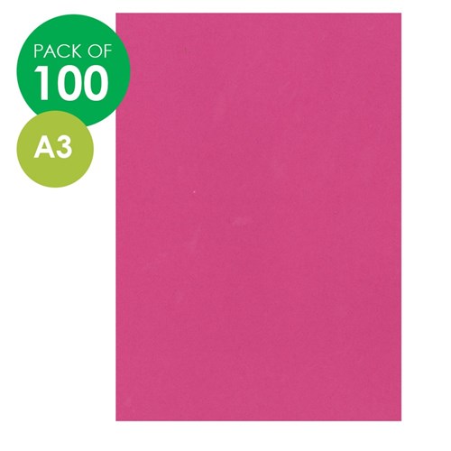 CleverPatch Cover Paper - A3 - Pink - Pack of 100