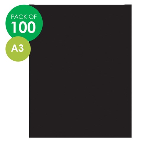 CleverPatch Cover Paper - A3 - Black - Pack of 100