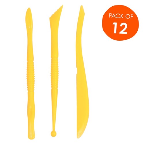 Plastic Sculpting Tools - Pack of 12