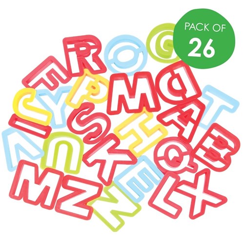 Plastic Alphabet Cutters - Pack of 26