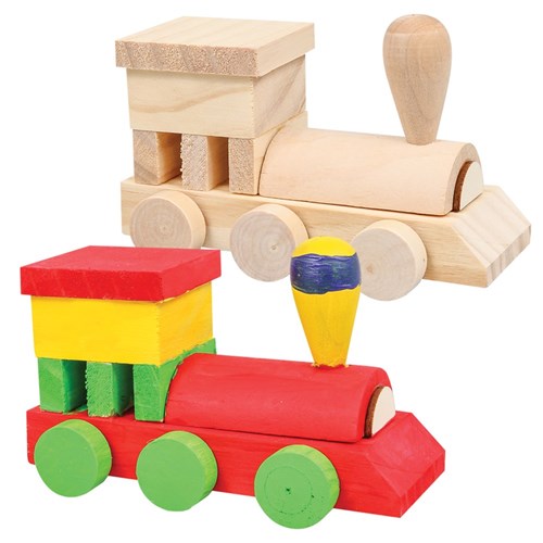 Wooden Construction Train - Each