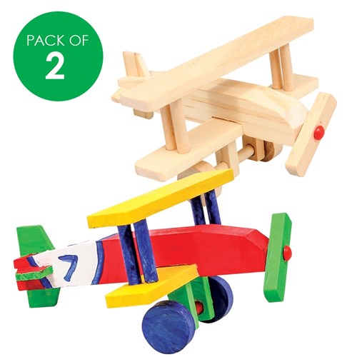 Wooden Construction Planes - Pack of 2