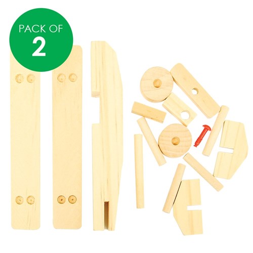 Wooden Construction Planes - Pack of 2