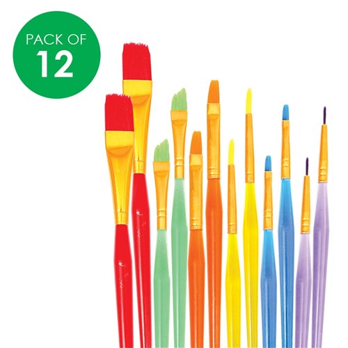 Paint Brushes - Pack of 12