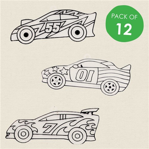 Plastic Sun Catchers - Cars - Pack of 12