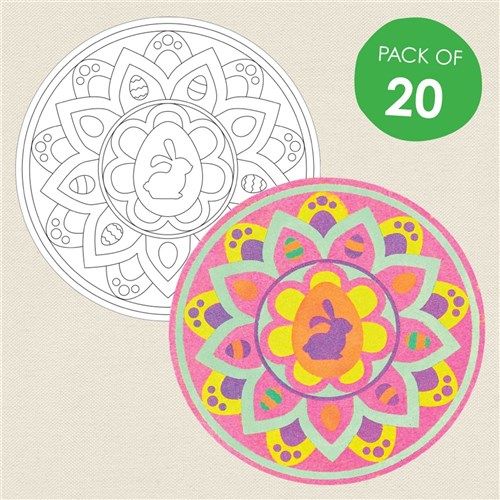 Easter Rangoli Sand Art - Pack of 20