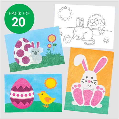 Easter Sand Art Sheets - Pack of 20