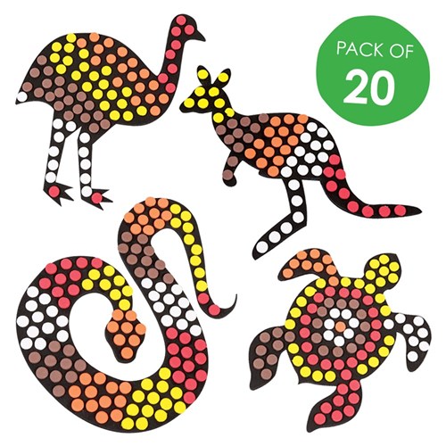 Foam Australian Animal Mosaics CleverKit Multi Pack - Pack of 20