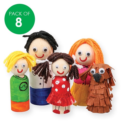 Wooden People - Pack of 8