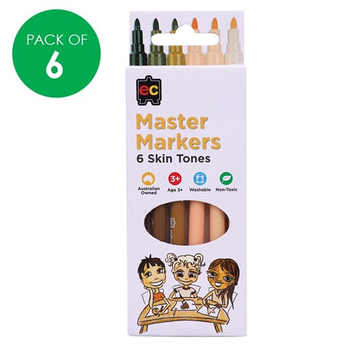 EC Master Markers - Skin Tones - Pack of 6