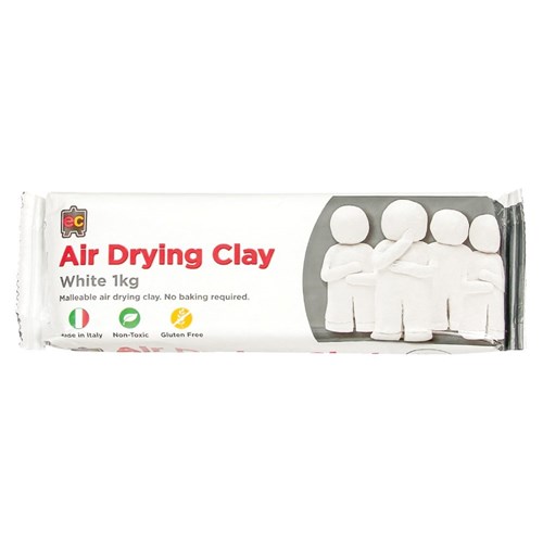 EC Air Drying Clay - White - 1kg Pack