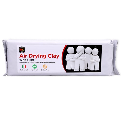 EC Air Drying Clay - White - 1kg Pack