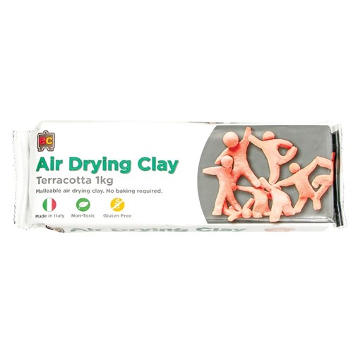 EC Air Drying Clay - Terracotta - 1kg Pack