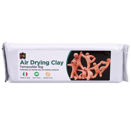 EC Air Drying Clay - Terracotta - 1kg Pack