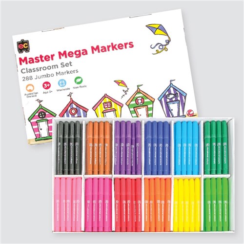 EC Master Mega Markers Classpack - Pack of 288
