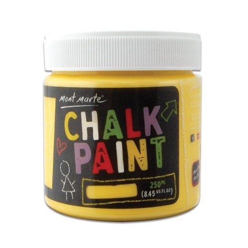 Mont Marte Chalkboard Paint - Yellow - 250ml