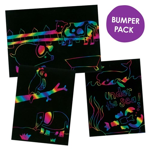 Stencil Scratch Board Bumper Pack