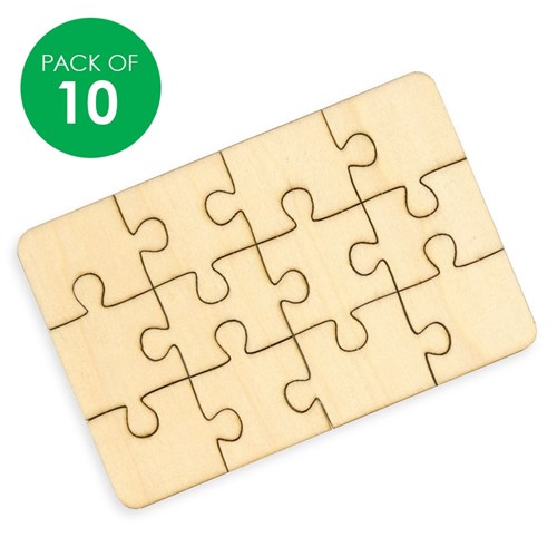 Wooden Jigdraws - Pack of 10