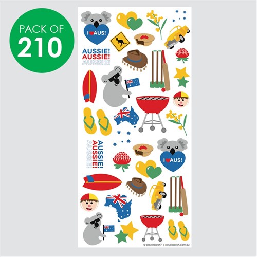 Australian Stickers - Pack of 210