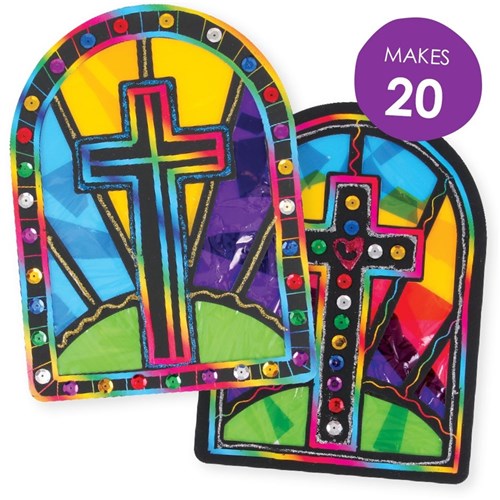 Scratch Board Stained Glass Shapes Group Pack