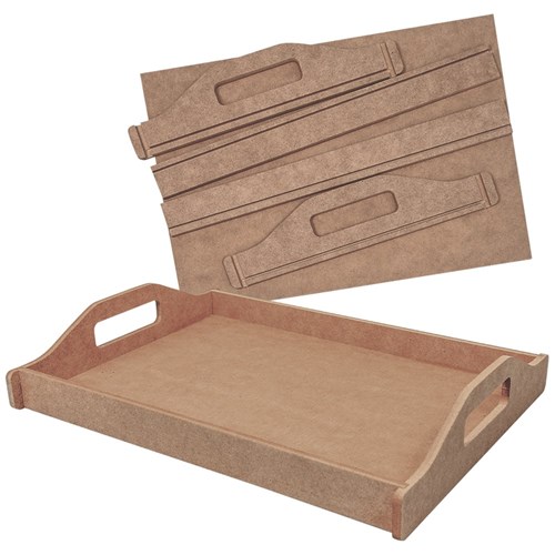 3D Wooden Tray - Each