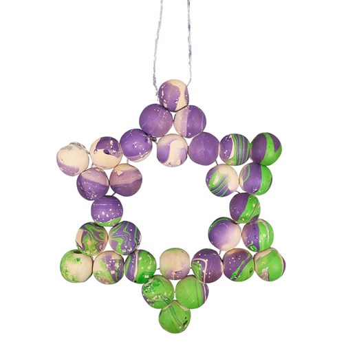 Natural Star Bead Ornament CleverKit