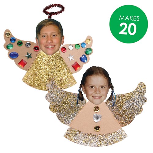 Cardboard Angel Tree Toppers Group Pack