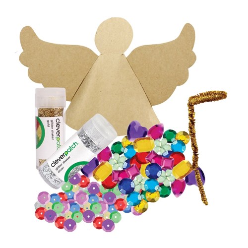 Cardboard Angel Tree Toppers Group Pack