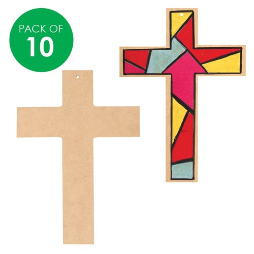 Wooden Crosses - Large - Pack of 10
